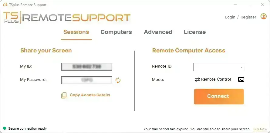 پشتیبانی از راه دور TSplus یا همان tsplus remote support بهترین جایگزین برای teamviewer یا anydesk
